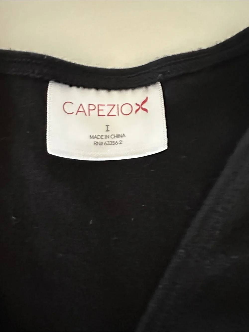 Capezio girls Black ballet Wrap-Front Tie Sweater. Size L.